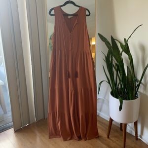 Anthropologie Jumpsuit in Burnt Orange